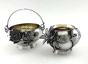 Shreve sterling sugar and creamer